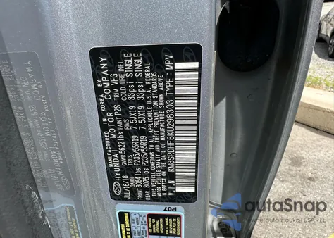 2019 Hyundai Santa Fe Xl Se Ultimate из США, поврежденный, VIN KM8SRDHF6KU298303